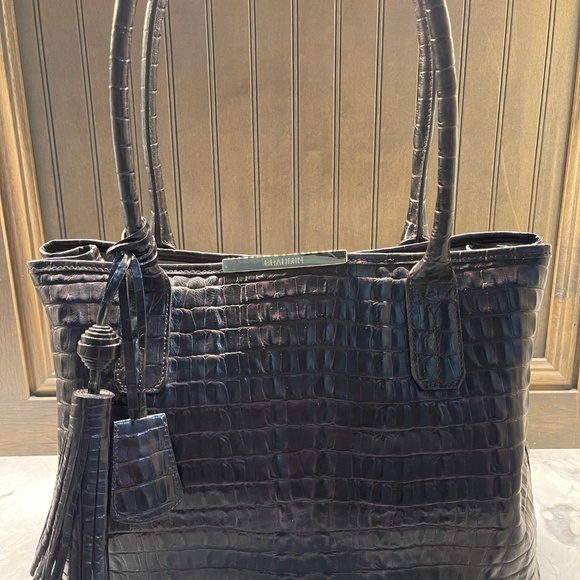 BRAHMIN MEDIUM SHOULDER BAG IN DARK BROWN - Picture 9 of 11